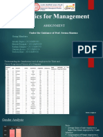 Statistics For Management: Assignment