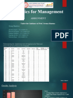 Statistics For Management: Assignment