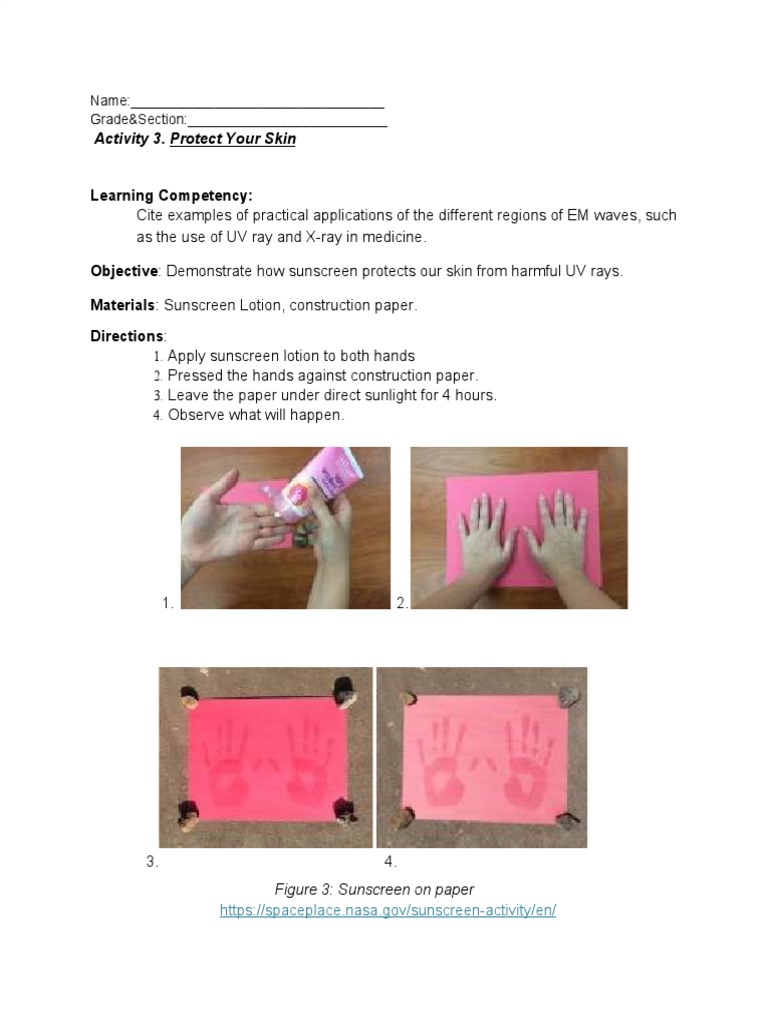 Sunscreen Protection Experiment | PDF | Science & Mathematics | Computers