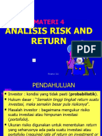 Materi 4 Analisis Risk and Return