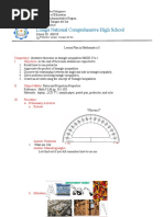 Observation Lesson Plan in Mathematics8 - Triangle Inequality