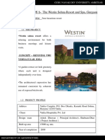 Selection Criteria-: CASE STUDY 1-The Westin Sohna Resort and Spa, Gurgaon