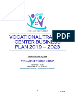 Vocational Training Center Business PLAN 2019 - 2023: Ayaga Dani Widows Group