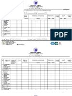 School Monitoring Form 1 Talaan NG Pagkuha at Pagbalik NG Learner Packet 1