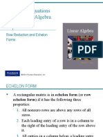Linear Equations in Linear Algebra: Row Reduction and Echelon Forms