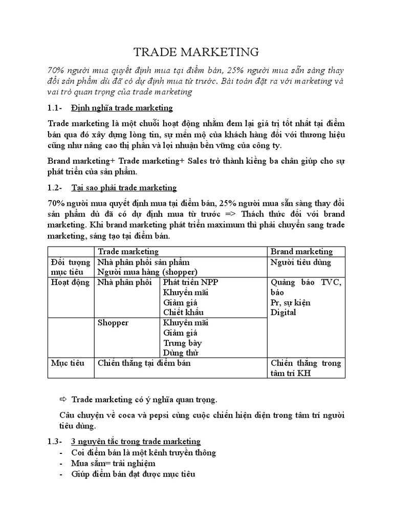 Trade Marketing PDF