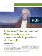 Francisco Antonio Candioti. Primer Gobernador de Santa Fe