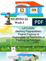 Filipino 1 q1 Week 2 Wastong Pagpapakilala, Pagbati, Paghingi at Pagtanggap NG Paumanhin
