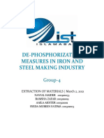 Group-4 De-Phosphorization Measures in Iron and Steel Making Industry-Report - MAT-13A