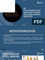 Dephosphorization in iron and steel making