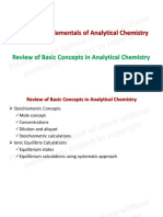 Chem 28 Fundamentals of Analytical Chemistry