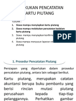 Melakukan Pencatatan Kartu Piutang