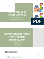 Apresentação de artigo científico