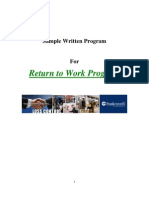 Return to Work Program Guide
