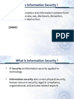 What Is Information Security ?: (SANS)