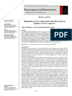 Regulation of sex expression and flowering in papaya