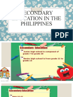 Secondary Education in The Philippines