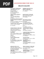 Beauty Salons: Sss Business Directory 2012-13