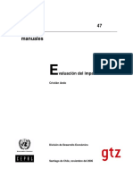 Evaluación de Impacto (CEPAL-GTZ)