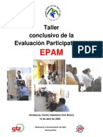 Taller Evaluacion Participativa EPAM