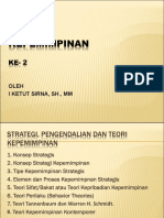 Strategi, Pengendalian Dan Teori