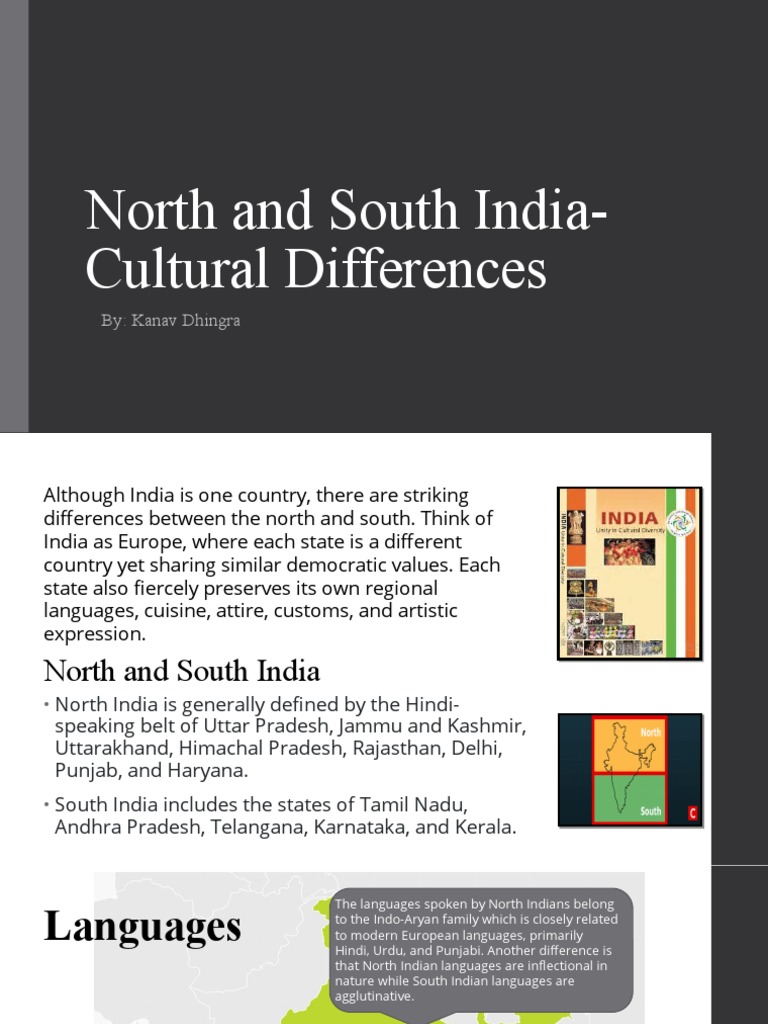 North and South India Cultural Differences | PDF | Languages Of India ...