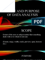 Scope and Purpose of Data Analysis Lloyd