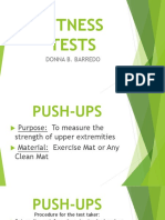 Fitness Tests: Donna B. Barredo