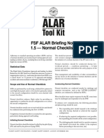 Tool Kit: FSF ALAR Briefing Note 1.5 - Normal Checklists