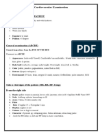 Cardiovascular Examination: Preparation of The Patient