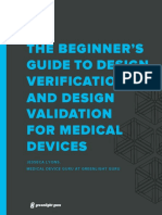 Guide To Design Verification and Design Validation For Medical Device