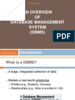An Overview OF Database Management System (DBMS) : - Shri Hari