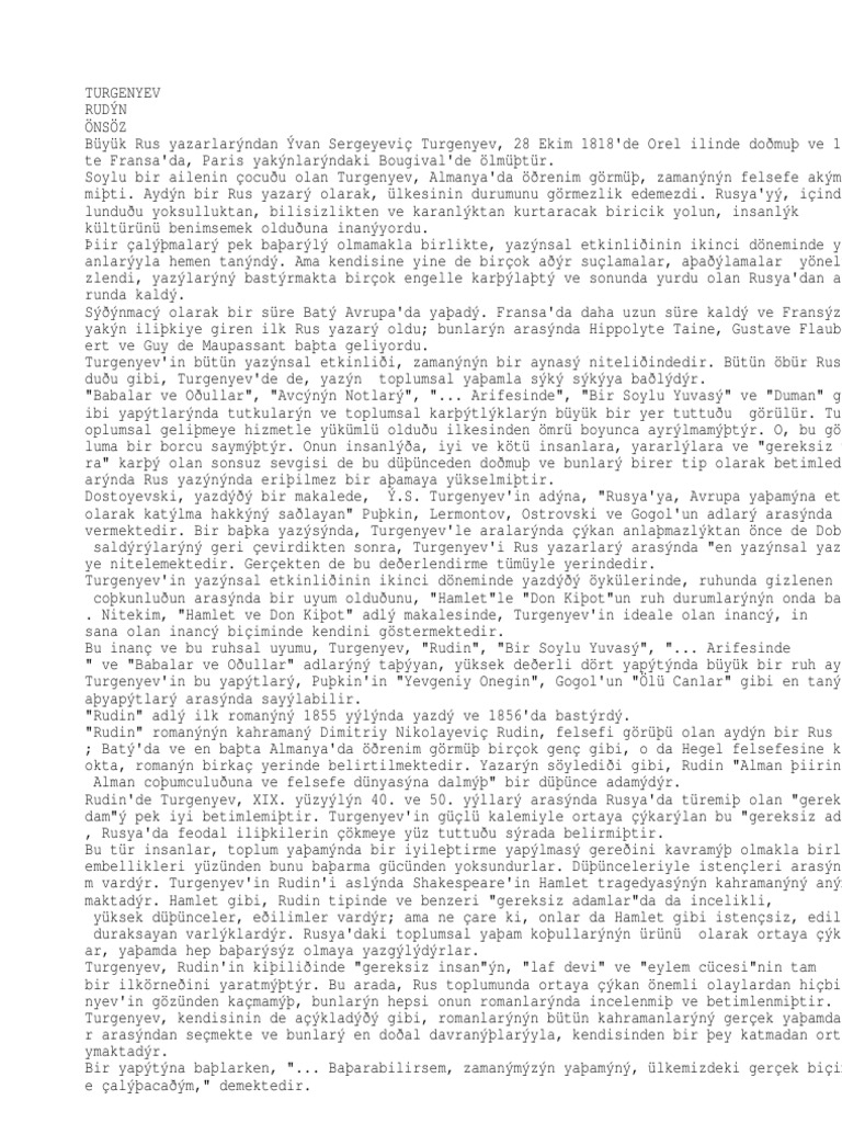 turgenyev rudin