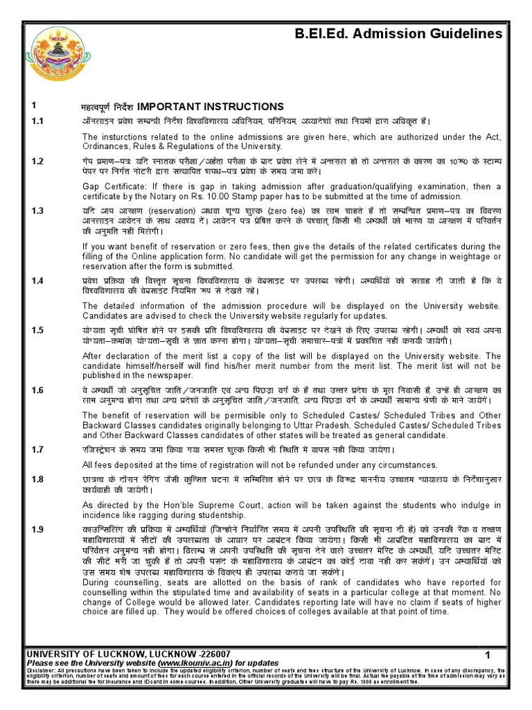 BELED Complete Brochure 190318 | PDF | University And College Admission ...