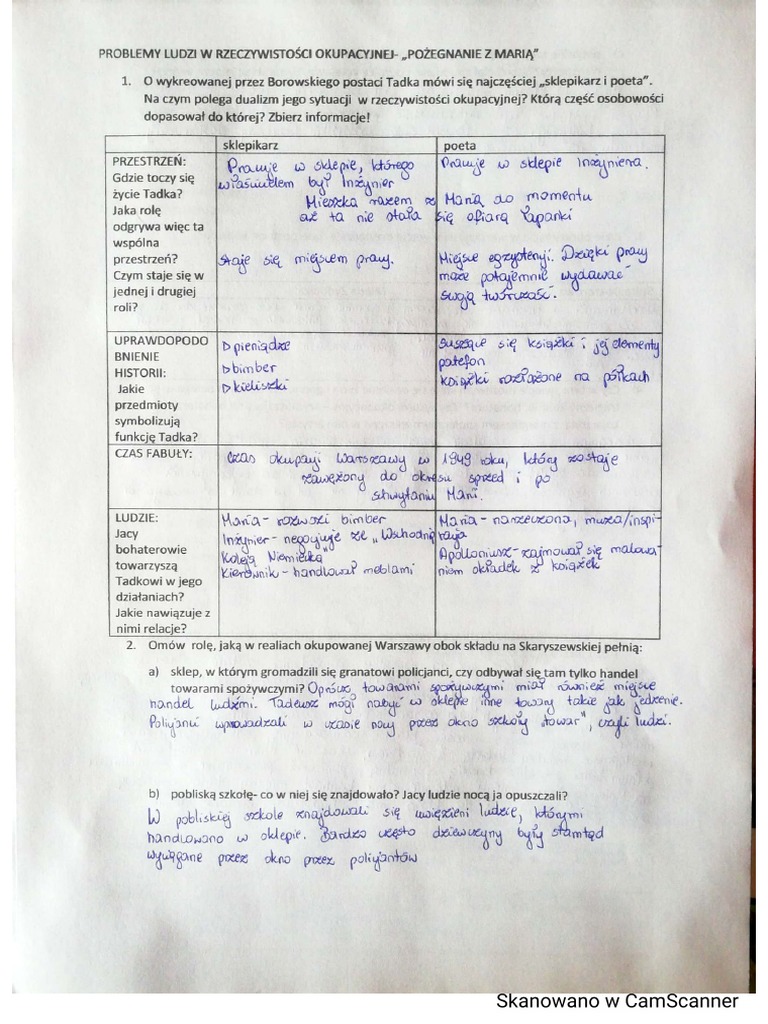 Proszę Państwa Do Gazu Karta Pracy