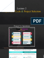 Project Life Cycle Project Selection