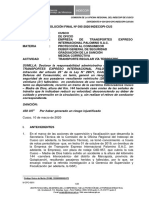 Comisión de La Oficina Regional Del Indecopi de Cusco Expediente #034-2019/Cpc-Indecopi-Cus-Sia