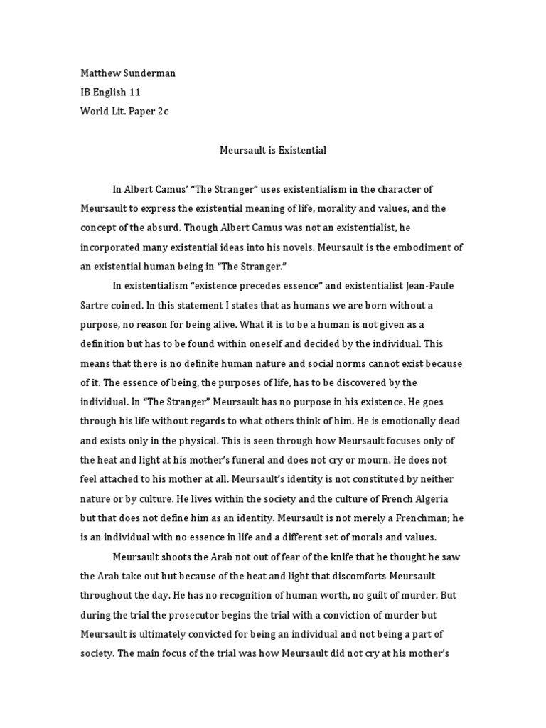 stranger in a village reflective essay examples