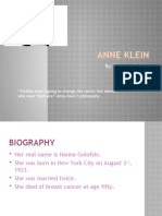 Anne Klein Powerpoint