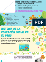 Historia de La Educación Inicial en El Perú - Grupo 1 - I1