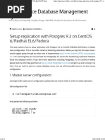 Setup Replication With Postgres 9.2