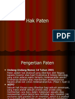 Hak Paten Pengertian