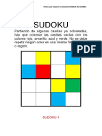 Sudokus de Colores Plantilla Editable