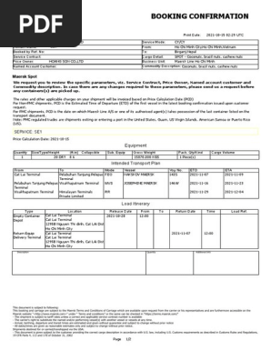 Maersk booking