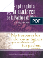 La Septuaginta vs. El Carácter de La Palabra de Dios - H. D. Willians, MD