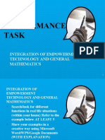 Performance Task: Integration of Empowerment Technology and General Mathematics