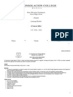 LCCM General Mathematics Learning Module Functions S.Y. 2019-2020