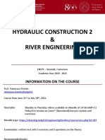 Hydraulic Construction 2 & River Engineering: ENSTP - Yaoundé, Cameroun Academic Year 2020 - 2021