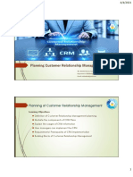 Planning of Customer Relationship Management