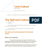 The Self and The Development of The Social World